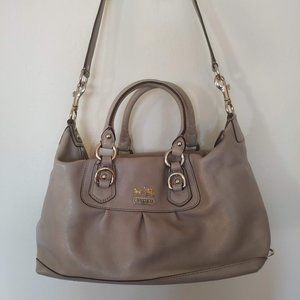 Coach Madison Sabrina Dove Gray Convertible Purse
